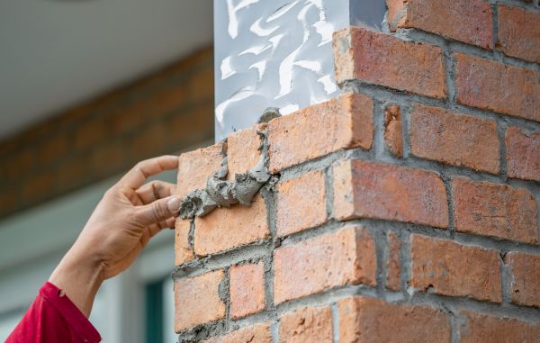 Brick Pillar Repair in Marion