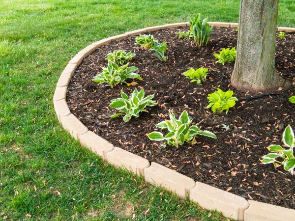 Stone Border Installation in Marion