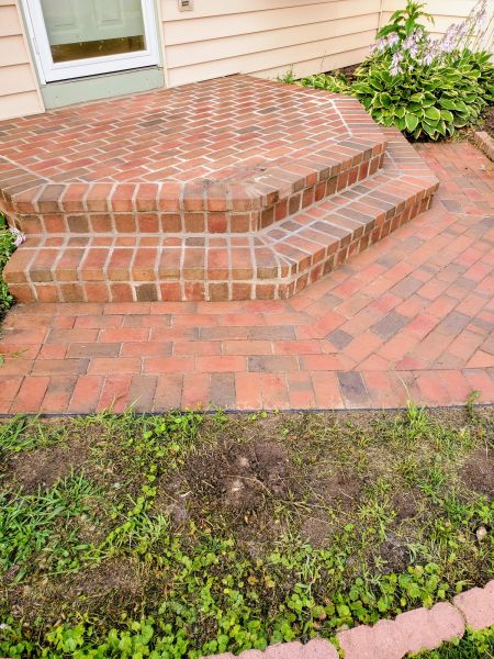 Brick Stoop Repair in Marion