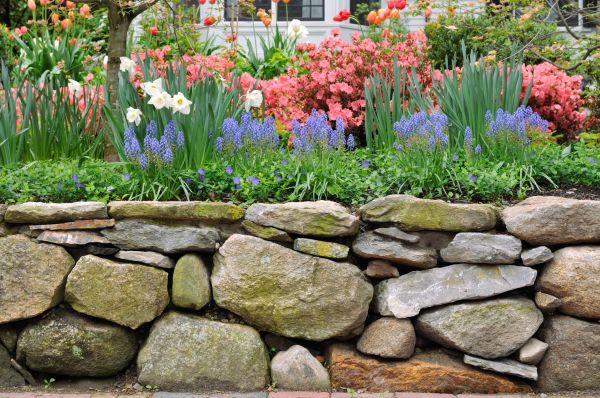 Garden Wall Installation in Marion